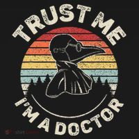 Retro Trust Me IM A Doctor Plague Button thumb 1