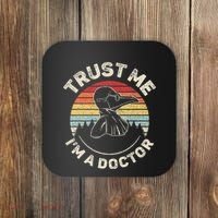Retro Trust Me IM A Doctor Plague Coaster thumb 0