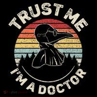 Retro Trust Me IM A Doctor Plague Ornament thumb 1
