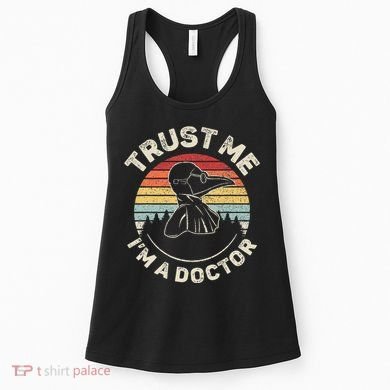 Retro Trust Me IM A Doctor Plague Women's Tank Top