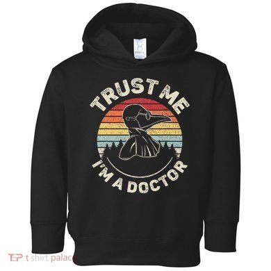 Retro Trust Me IM A Doctor Plague Toddler Hoodie