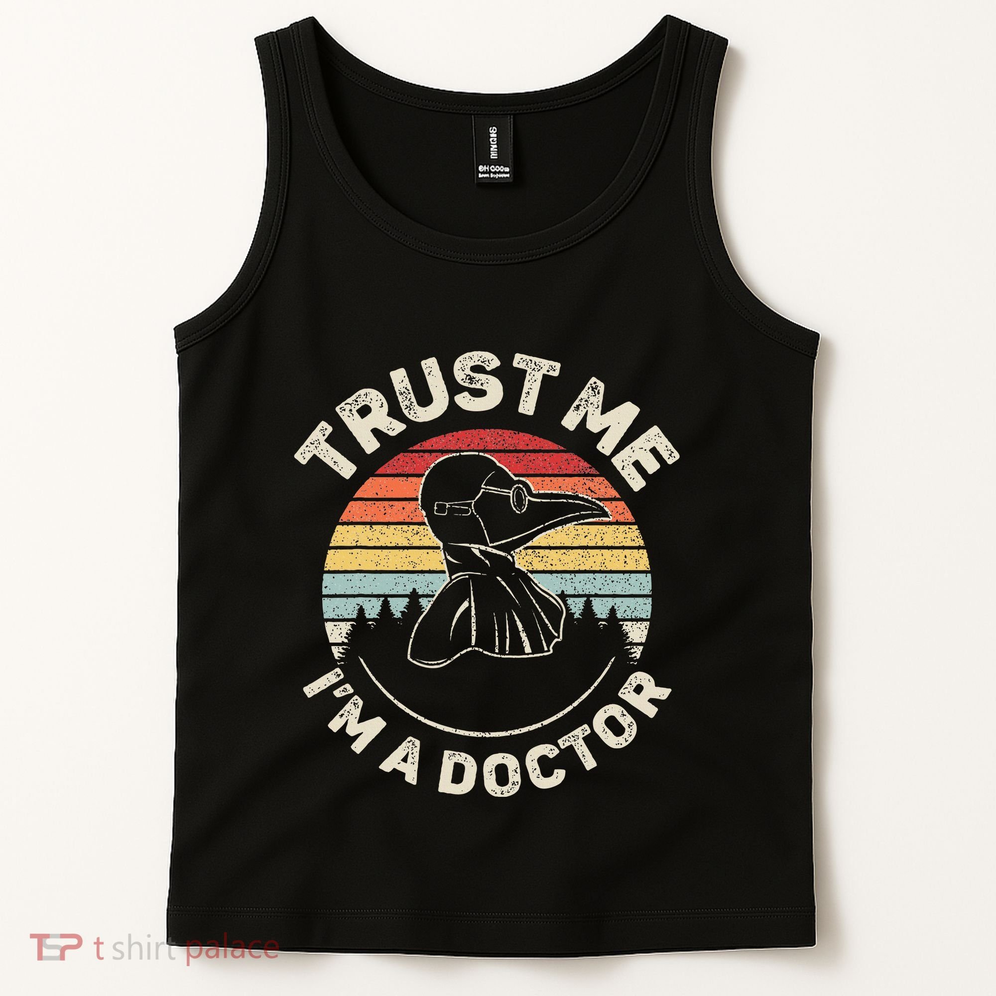 Retro Trust Me IM A Doctor Plague Tank Top