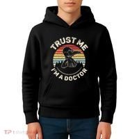 Retro Trust Me IM A Doctor Plague Kids Hoodie thumb 4
