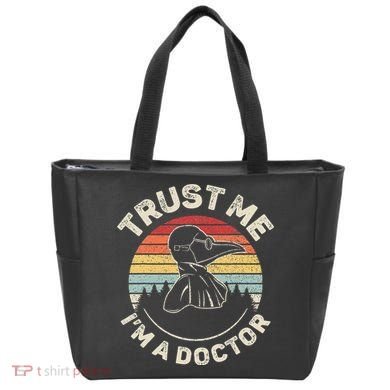Retro Trust Me IM A Doctor Plague Tote Bag