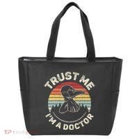 Retro Trust Me IM A Doctor Plague Tote Bag thumb 0