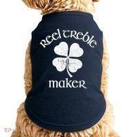 Reel Treble Maker Irish Dance Shamrock St Patricks Doggie Tank thumb 0