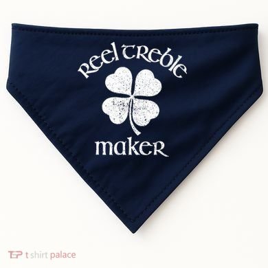 Reel Treble Maker Irish Dance Shamrock St Patricks USA-Made Doggie Bandana
