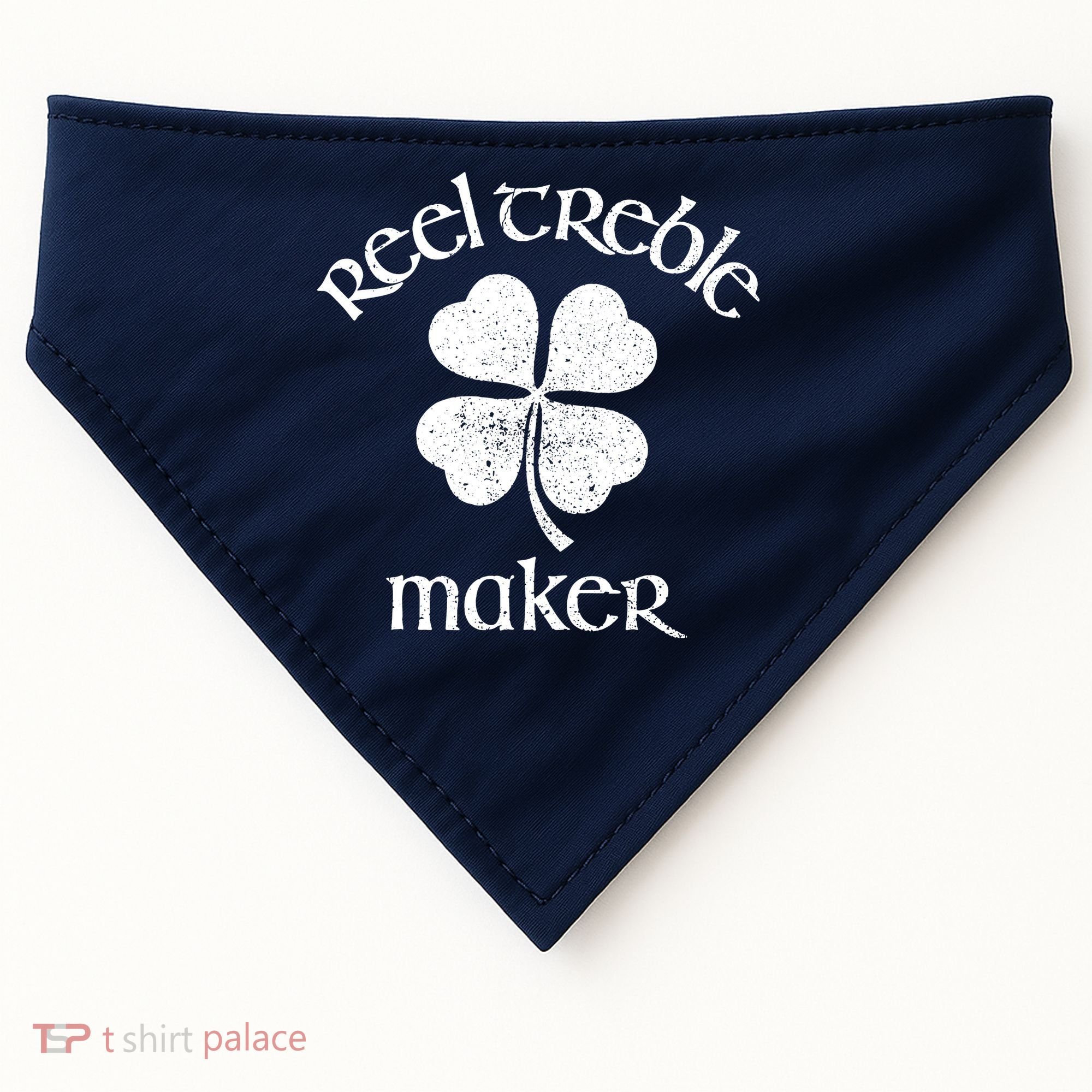 Reel Treble Maker Irish Dance Shamrock St Patricks USA-Made Doggie Bandana