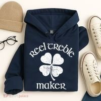 Reel Treble Maker Irish Dance Shamrock St Patricks Hoodie thumb 4