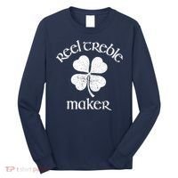 Reel Treble Maker Irish Dance Shamrock St Patricks Long Sleeve Shirt thumb 0
