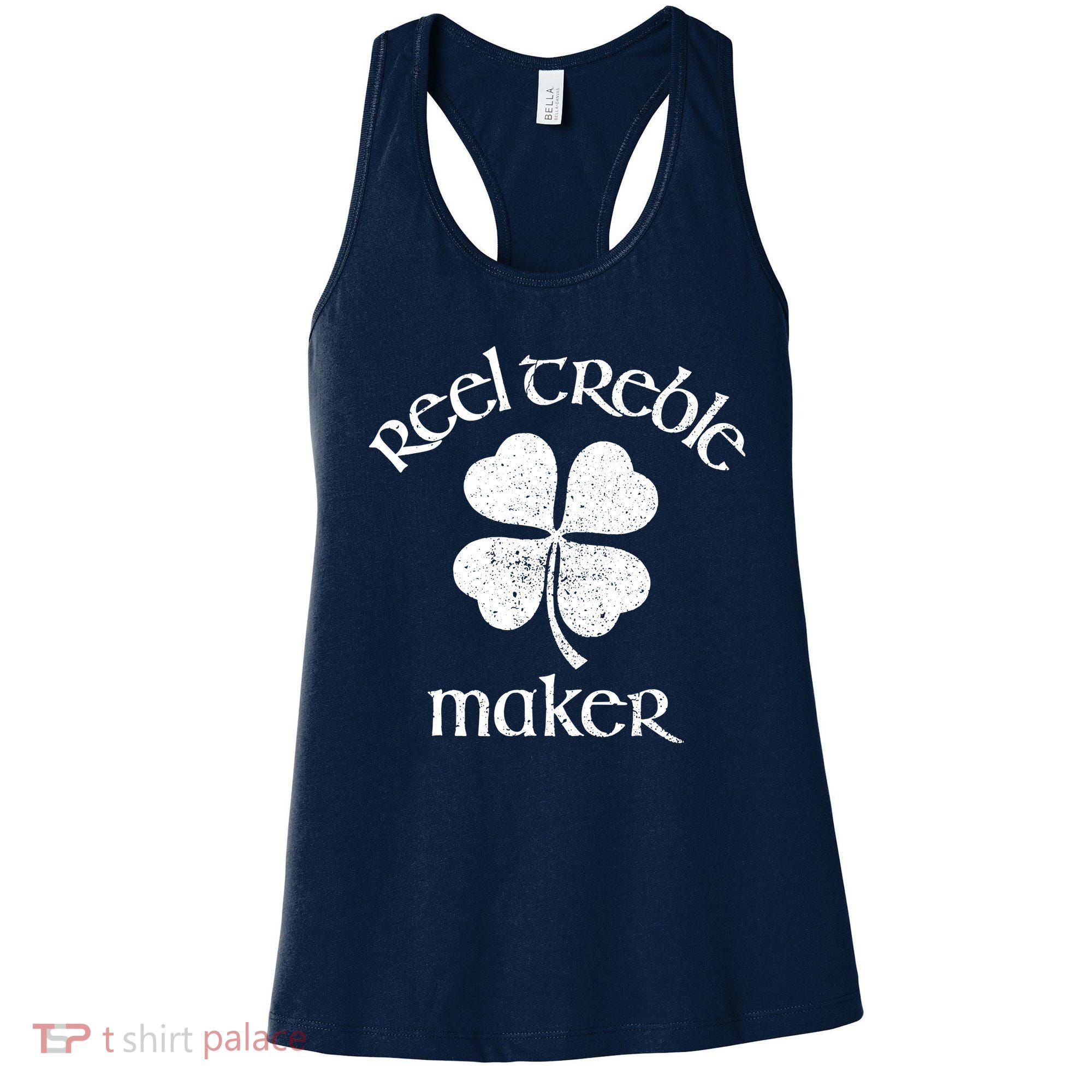 Reel Treble Maker Irish Dance Shamrock St Patricks Women's Tank Top