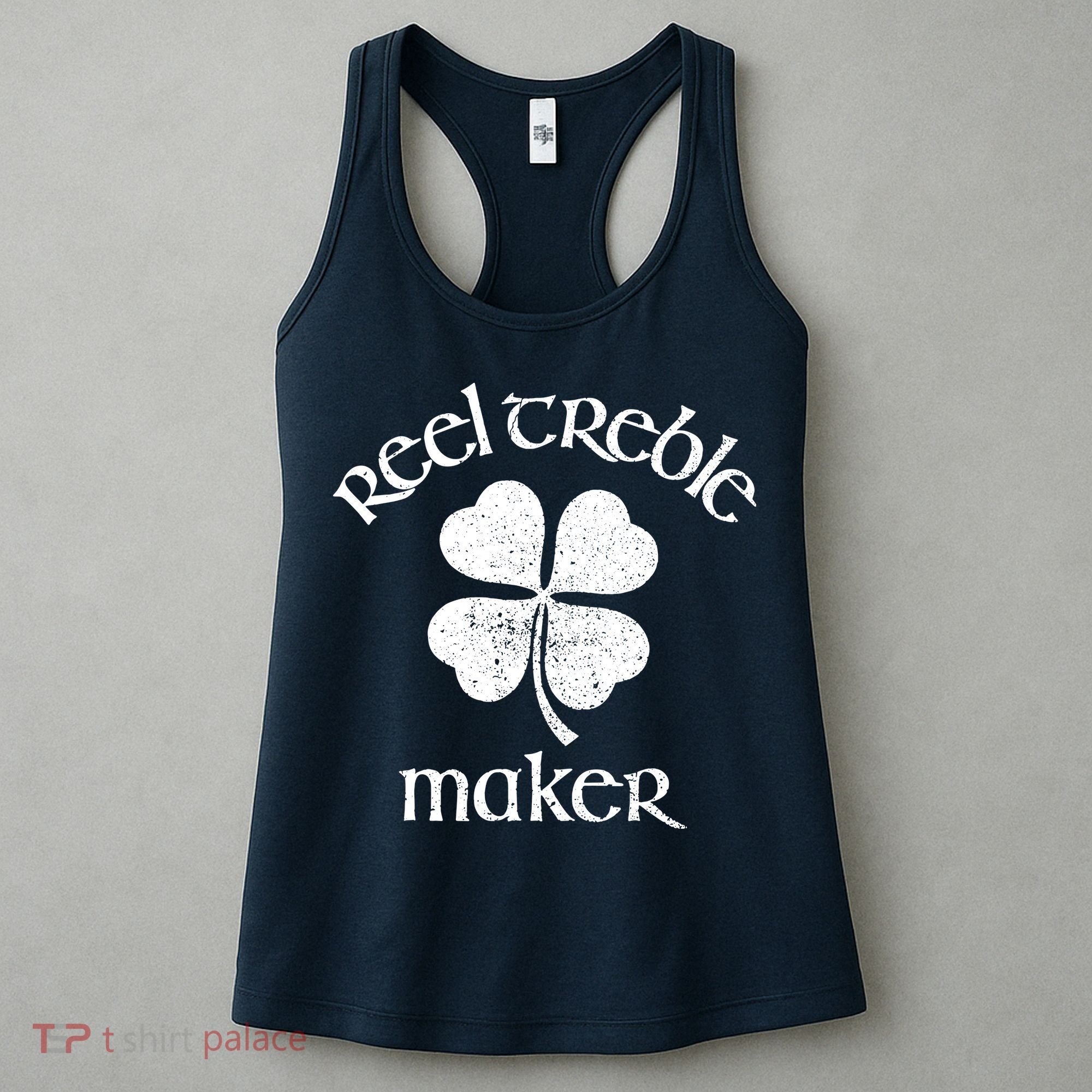 Reel Treble Maker Irish Dance Shamrock St Patricks Women's Tank Top