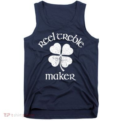 Reel Treble Maker Irish Dance Shamrock St Patricks Tank Top
