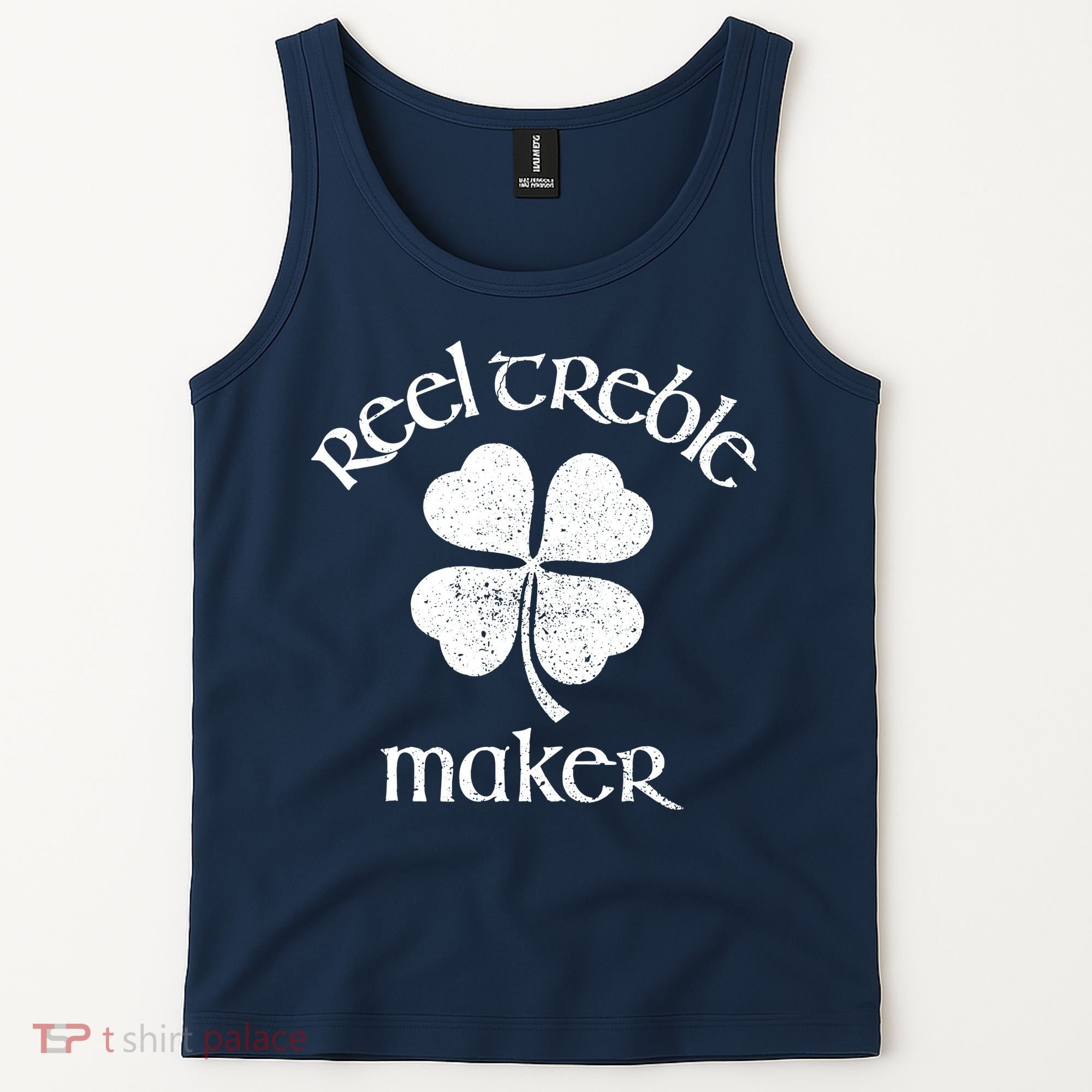 Reel Treble Maker Irish Dance Shamrock St Patricks Tank Top