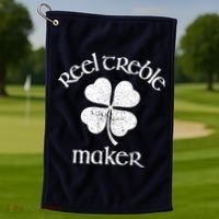 Reel Treble Maker Irish Dance Shamrock St Patricks Golf Towel thumb 1
