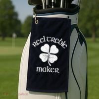 Reel Treble Maker Irish Dance Shamrock St Patricks Golf Towel thumb 2