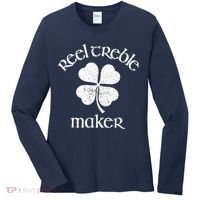 Reel Treble Maker Irish Dance Shamrock St Patricks Women's Long Sleeve Shirt thumb 0