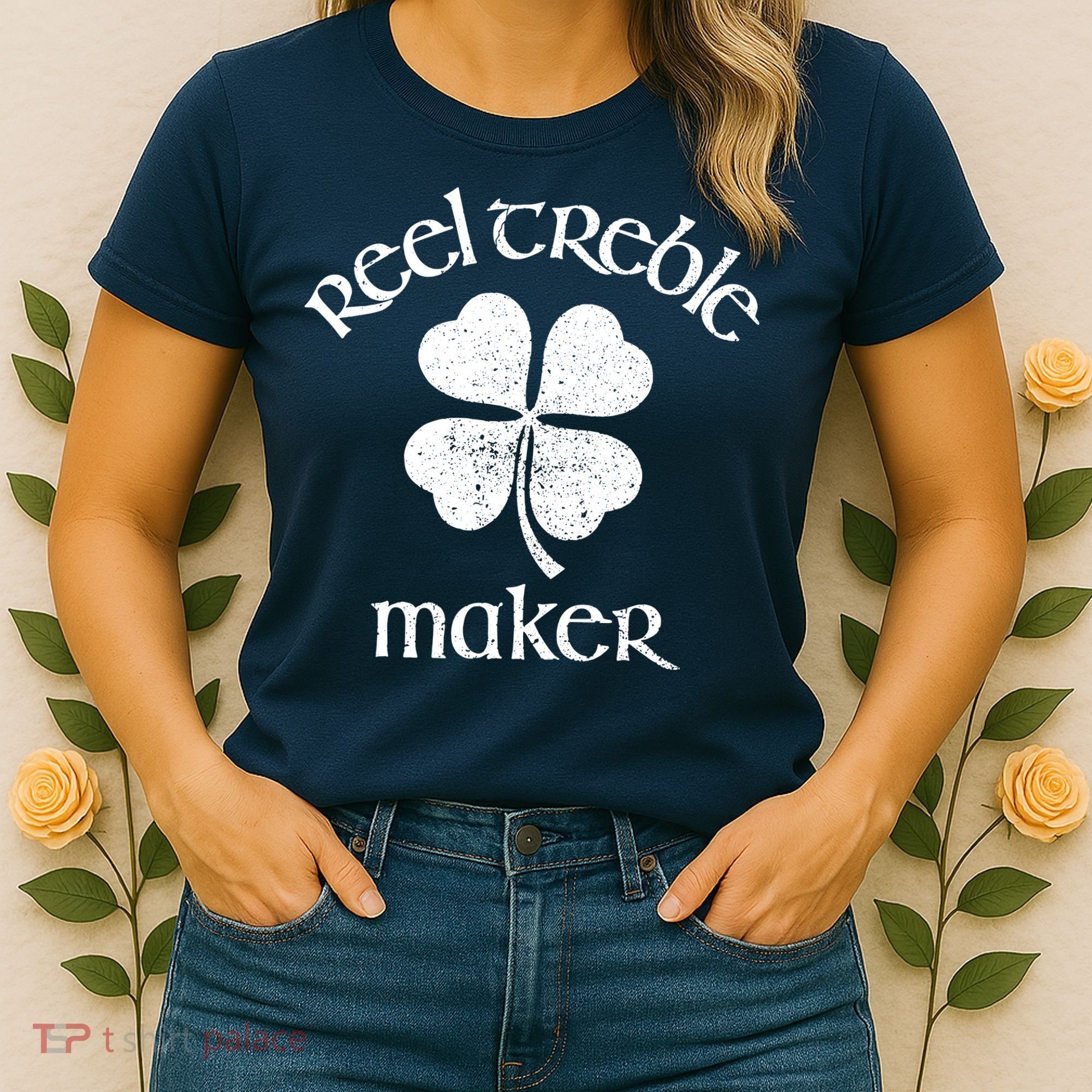 Reel Treble Maker Irish Dance Shamrock St Patricks Women's T-Shirt