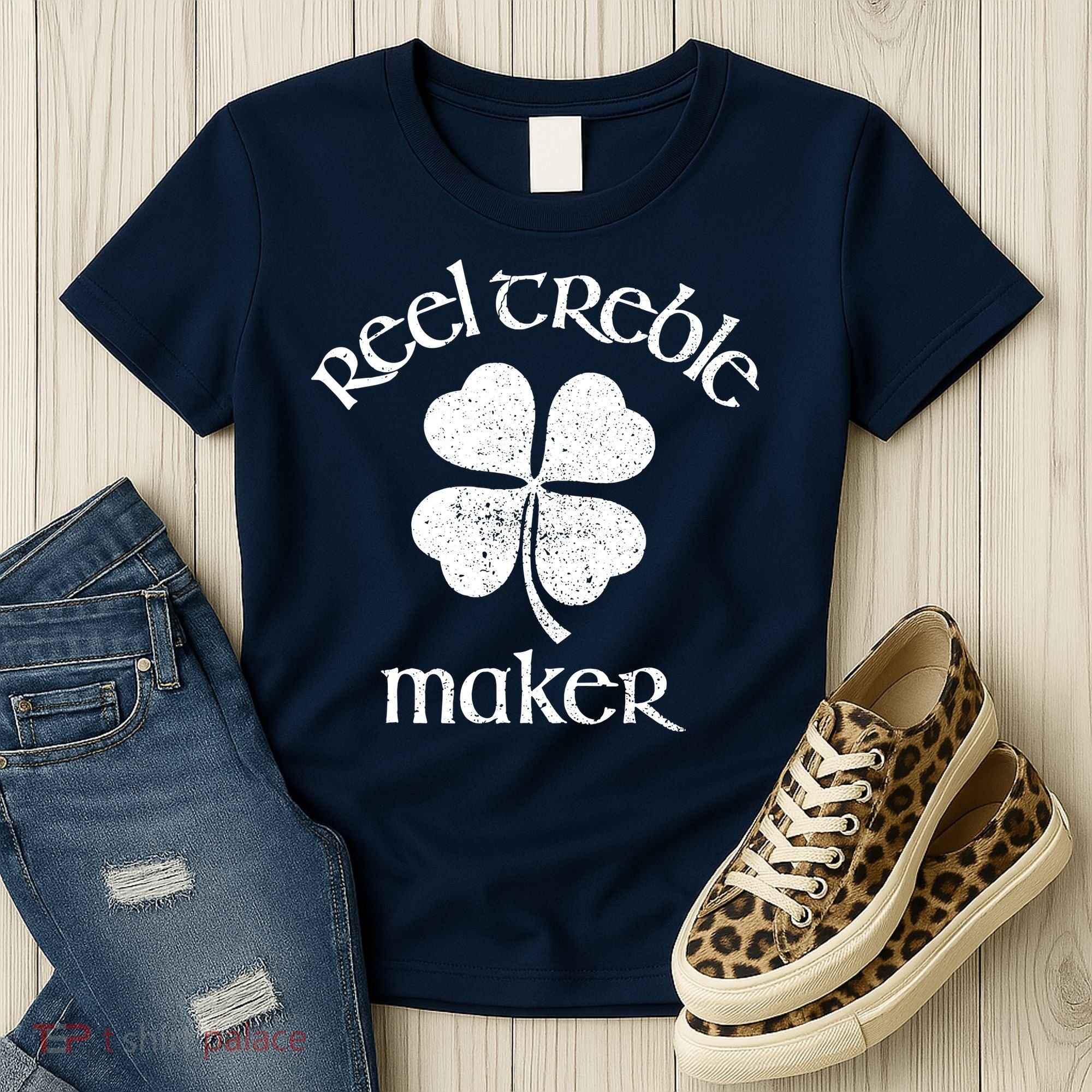 Reel Treble Maker Irish Dance Shamrock St Patricks Women's T-Shirt