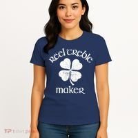 Reel Treble Maker Irish Dance Shamrock St Patricks Women's T-Shirt thumb 4
