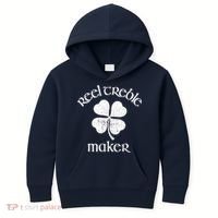 Reel Treble Maker Irish Dance Shamrock St Patricks Kids Hoodie thumb 0