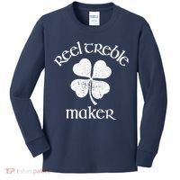 Reel Treble Maker Irish Dance Shamrock St Patricks Kids Long Sleeve Shirt thumb 0