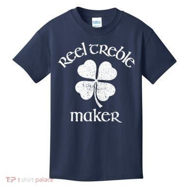 Reel Treble Maker Irish Dance Shamrock St Patricks Kids T-Shirt