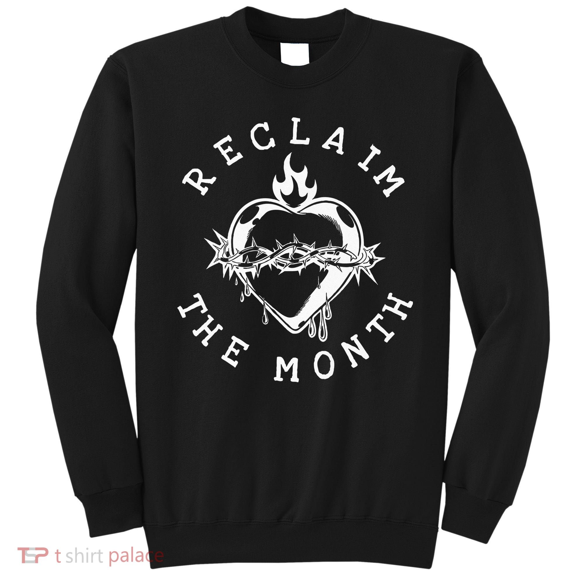 Reclaim The Month Sacred Heart Image June Month Premium Sweatshirt