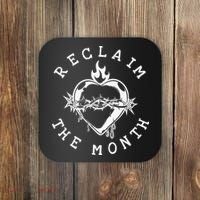 Reclaim The Month Sacred Heart Image June Month Premium Coaster thumb 0