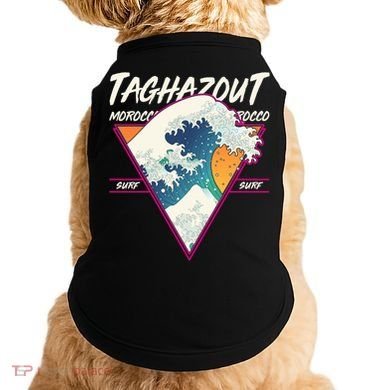 Retro Taghazout Morocco Surf Great Wave Doggie Tank