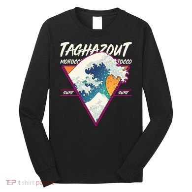 Retro Taghazout Morocco Surf Great Wave Long Sleeve Shirt