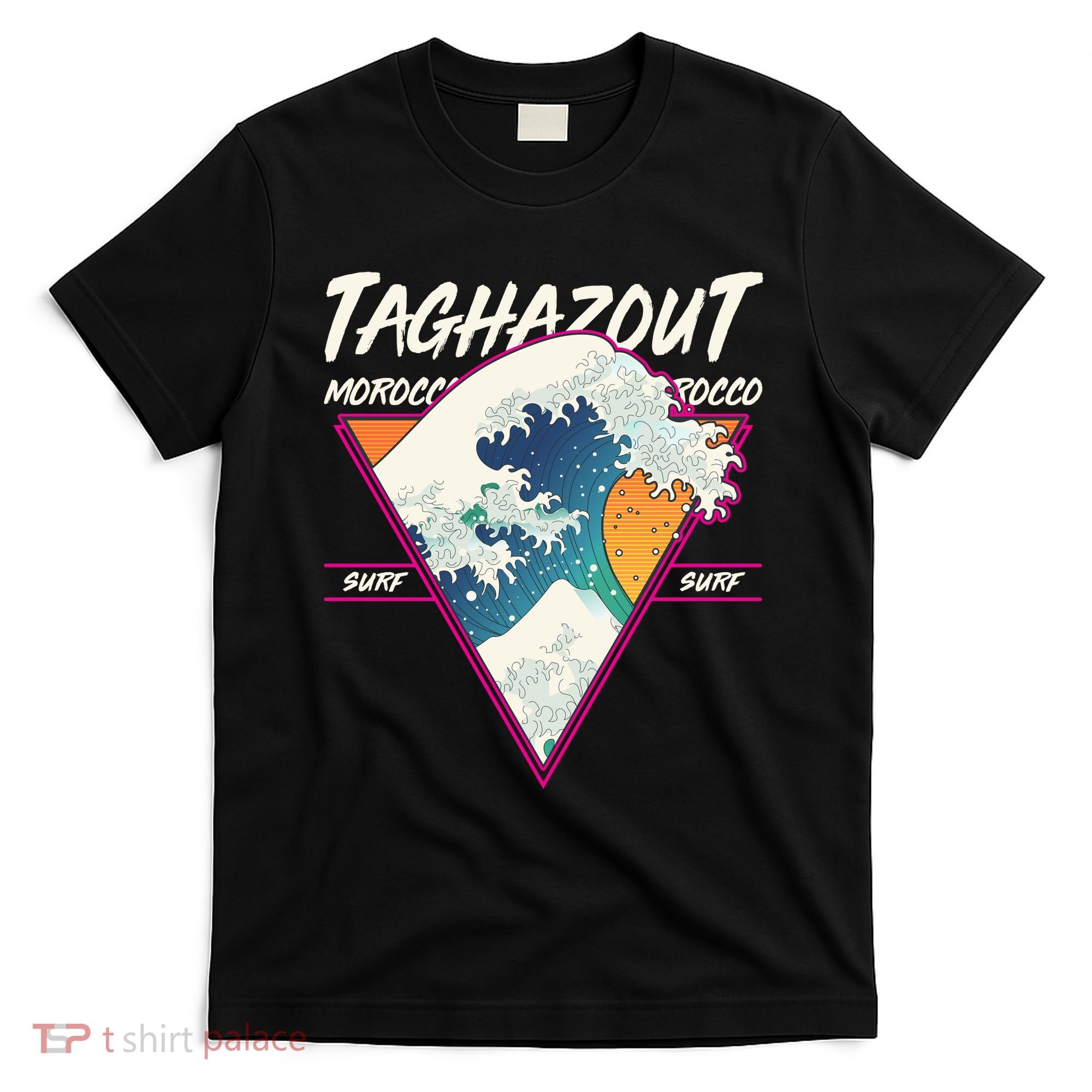Retro Taghazout Morocco Surf Great Wave T-Shirt