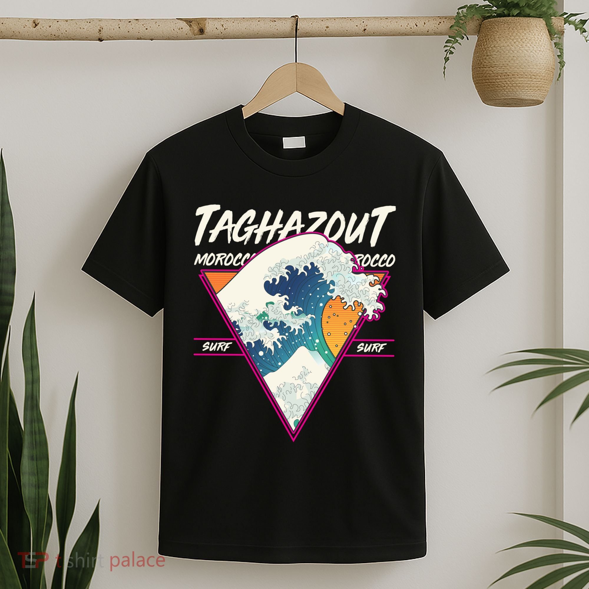 Retro Taghazout Morocco Surf Great Wave T-Shirt