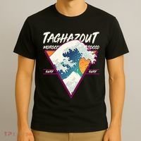 Retro Taghazout Morocco Surf Great Wave T-Shirt thumb 3