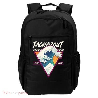 Retro Taghazout Morocco Surf Great Wave Backpack