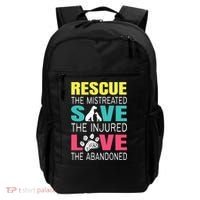 Rescue The Mistreated Save Injured Animal Rights Rescue Gift Backpack thumb 0