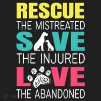 Rescue The Mistreated Save Injured Animal Rights Rescue Gift Beanie thumb 2