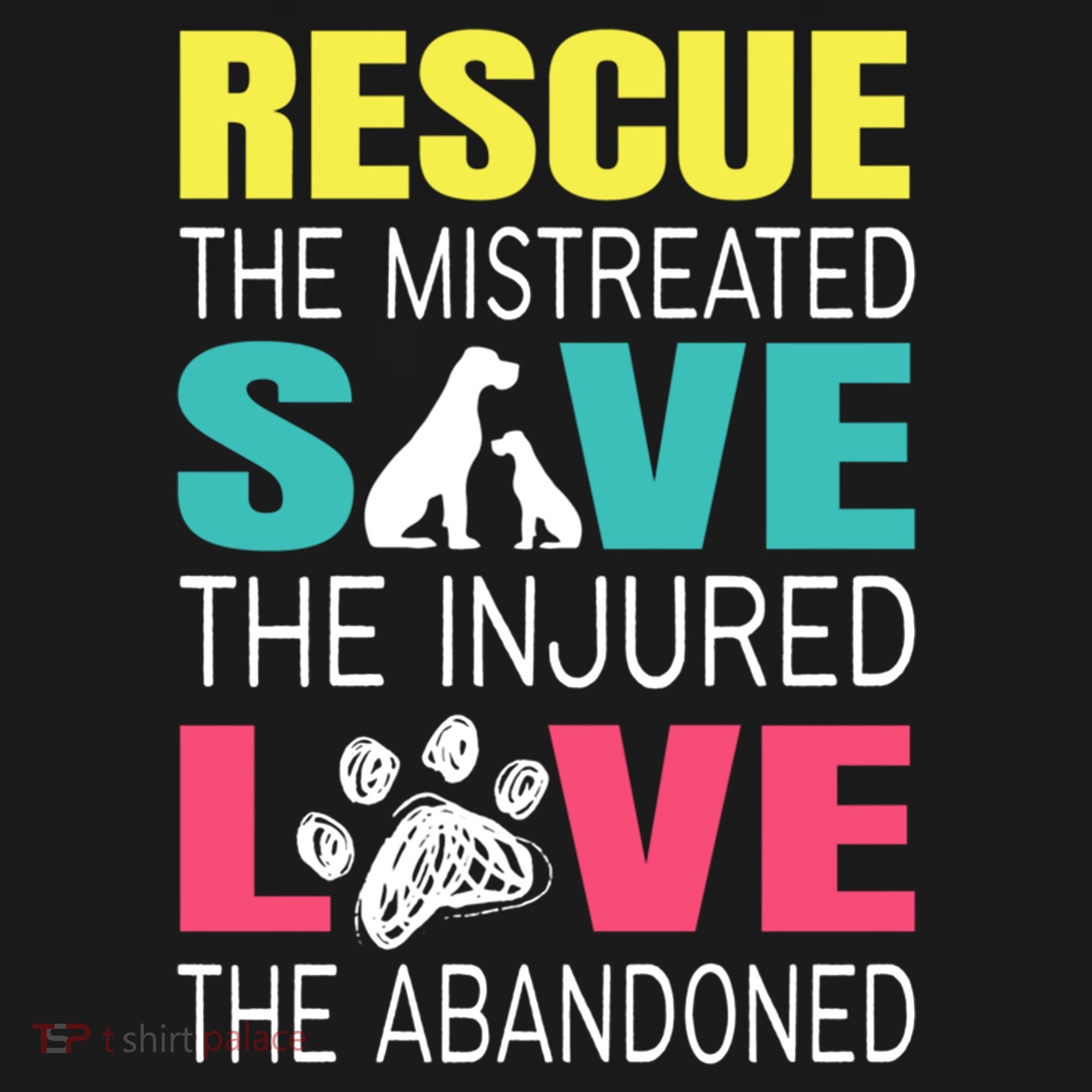 Rescue The Mistreated Save Injured Animal Rights Rescue Gift Women's Hoodie