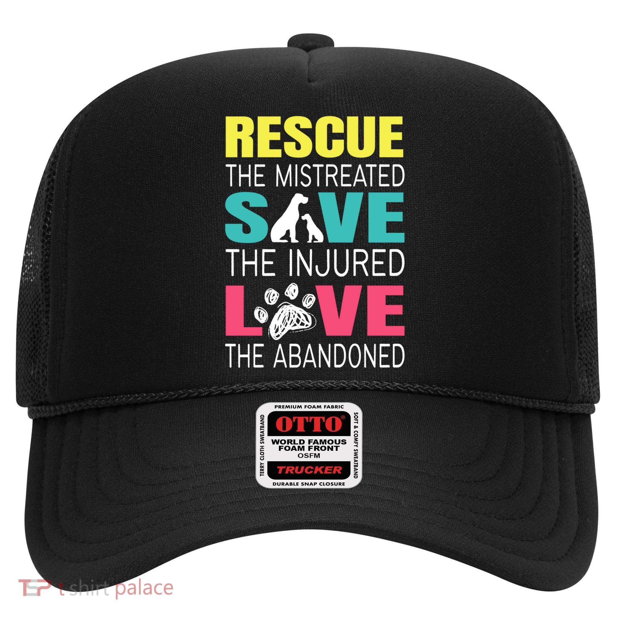 Rescue The Mistreated Save Injured Animal Rights Rescue Gift Hat