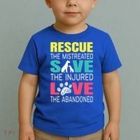 Rescue The Mistreated Save Injured Animal Rights Rescue Gift Toddler T-Shirt thumb 2