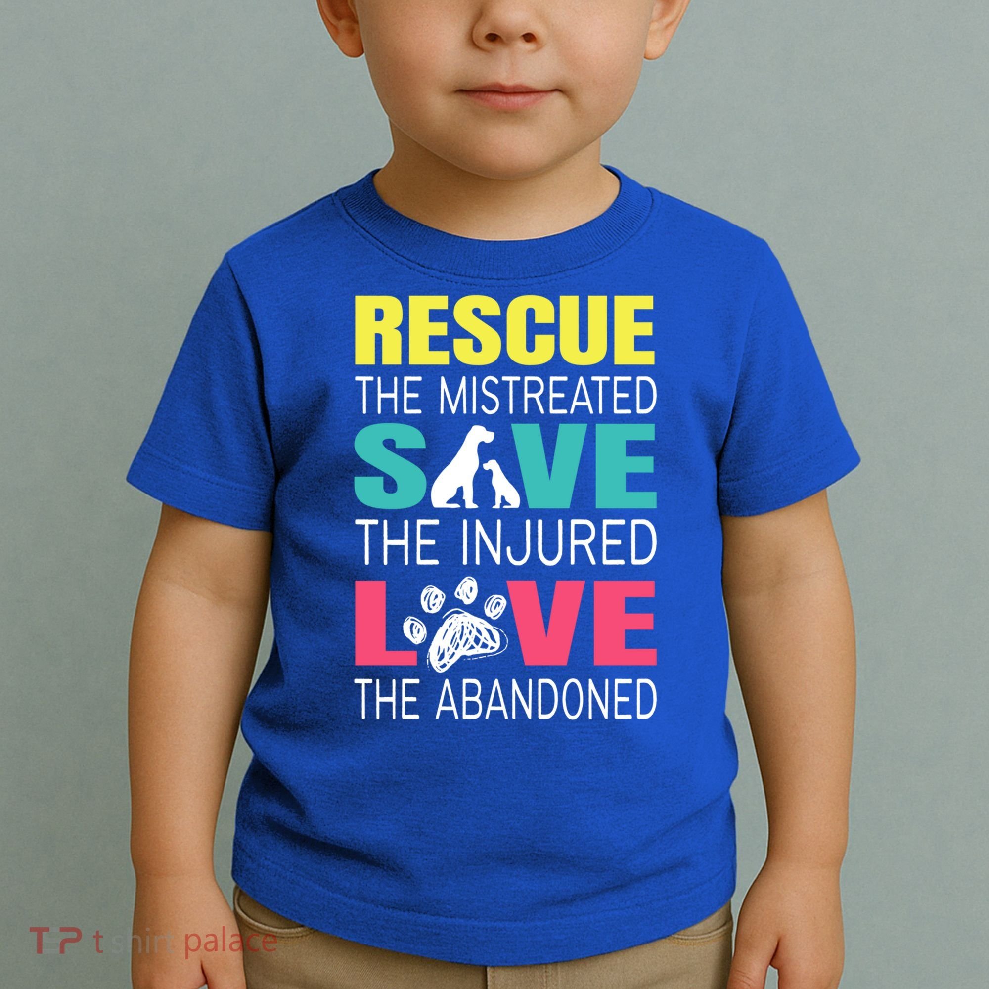 Rescue The Mistreated Save Injured Animal Rights Rescue Gift Toddler T-Shirt