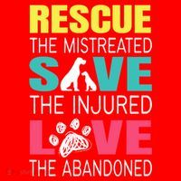 Rescue The Mistreated Save Injured Animal Rights Rescue Gift Santa Hat thumb 1