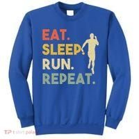 Retro Training Motivation Running Lover Eat Sleep Run Repeat Gift Sweatshirt thumb 0