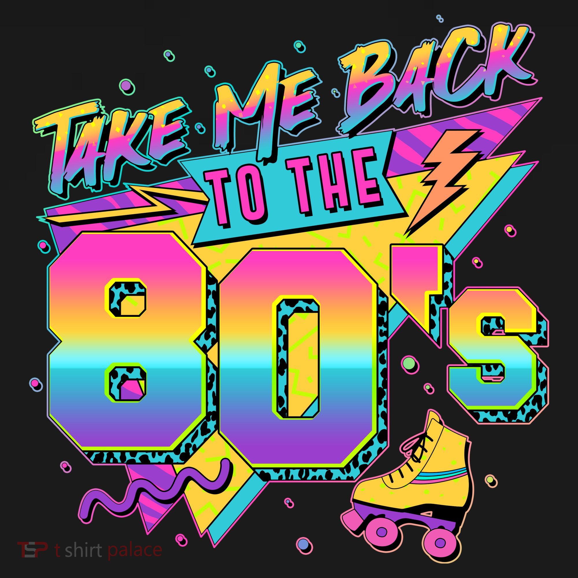 Retro Take Me Back To The 80s Eighties Bucket Hat