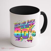 Retro Take Me Back To The 80s Eighties Coffee Mug thumb 1