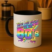 Retro Take Me Back To The 80s Eighties Coffee Mug thumb 4