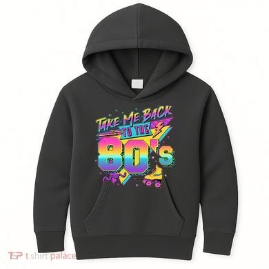 Retro Take Me Back To The 80s Eighties Kids Hoodie