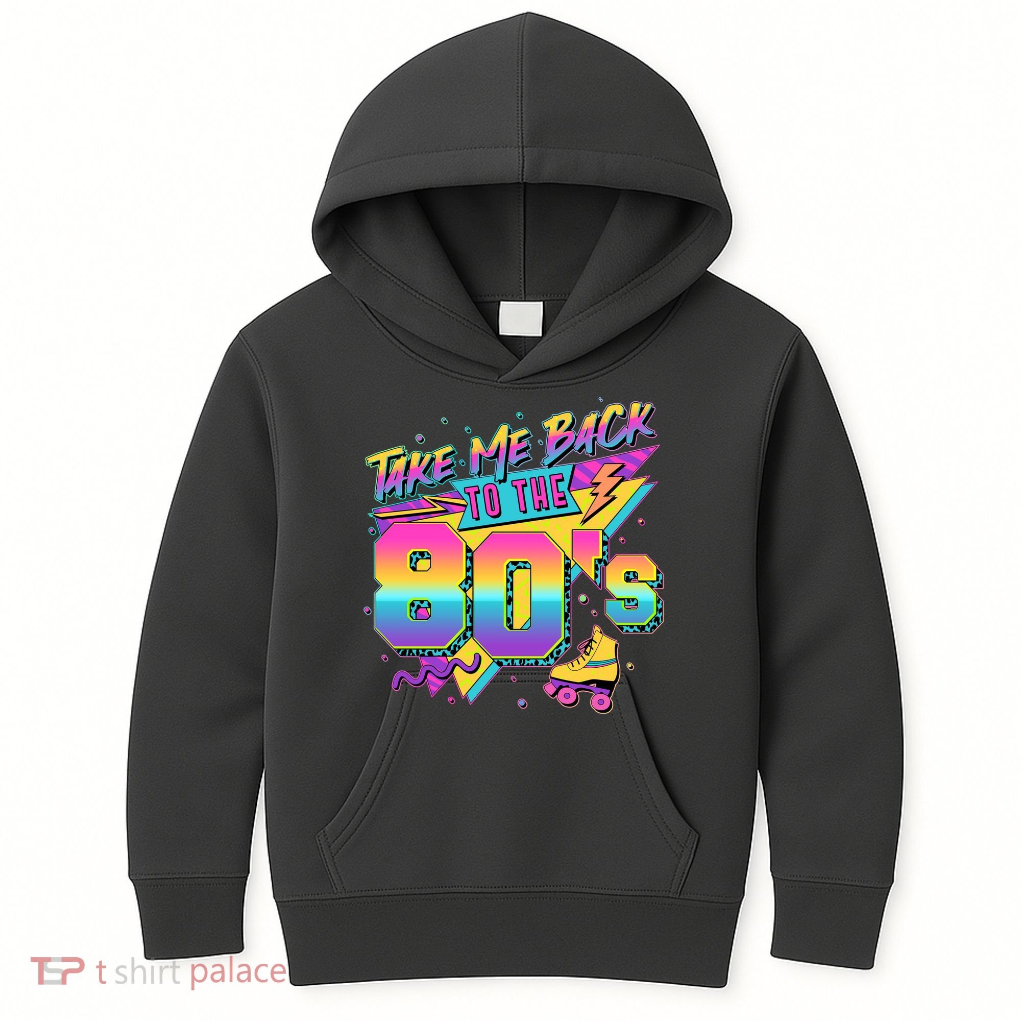 Retro Take Me Back To The 80s Eighties Kids Hoodie