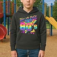 Retro Take Me Back To The 80s Eighties Kids Hoodie thumb 2
