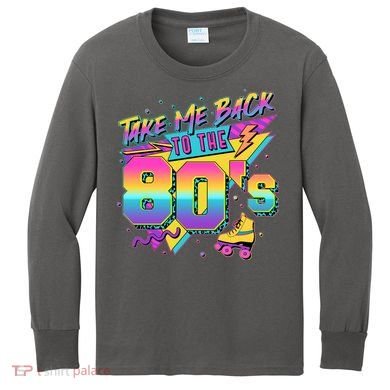 Retro Take Me Back To The 80s Eighties Kids Long Sleeve Shirt